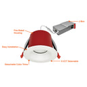 Envision LED-DLJBX-4RG-15W-5CCT-FR-WH-R 4" Regressed Downlight 5CCT FIRE RATED, White