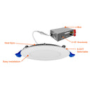 Envision LED-SL-PNL-8R-22W-5CCT-0/10V 8" Slim Panel Wafer 120-277V 0-10, White