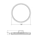 Envision LED-SLDSKR-7-15W-RGB+W-WH 7" Surface Mount Round: Slim-Line SMART, White