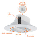 Envision LED-DL-ADJ-4-10W-5CCT-WH 4" Retfrofit Downlight: Adjust-Line, White