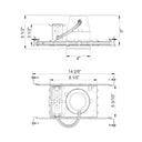 Envision C4-NC-ICAT-LED 4" IC Rated Can: New Construction