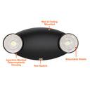 Envision LED-EM-DHC-BL Emergency Bug Eye Double Headed Fixture, 3w, Black