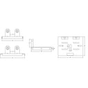 Envision T8-8FT-4FT-KIT T8 Conversion Kit. One 8ft bulb to two 4ft bulbs., White