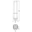 Envision LED-PL-G24-7W-40K PL Lamp G24 (Hybrid) 360° Horizontal or Vertical / 13W Equivalent, Frosted