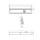 Envision LED-EUC-11I-6W-5CCT-WH 11" Undercabinet Bar, White