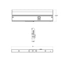 Envision LED-EUC-36I-15W-5CCT-WH 36" Undercabinet Bar, White