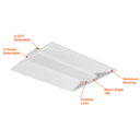 Envision LED-CBT-2X2-5P40-5CCT-EMB 2x2 LED Center Basket Troffer: C-Line EMB, 40/35/30/25/20w, White