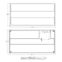 Envision LED-CBT-2X4-5P50-5CCT 2x2 LED Center Basket Troffer: C-Line, 50/40/30/25/20W, White