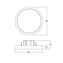 Envision LED-SLDSKR-7-15W-5CCT-WH 7" Surface Mount Round: Slim-Line, White
