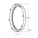 Envision SLDSKR-12-TRIM-BLK SLDSKR: 12" Snap on Trim Black