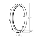 Envision SLDSKR-5-TRIM-BNI SLDSKR: 5" Snap on Trim Brushed Nickel