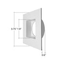 Envision MDJBX-3-TRIM-WH-SQ MDJBX-3: White Square Smooth Trim