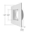 Envision DLJBX-3RG-TRIM-WH-SQ 3" Regressed White Square Trim
