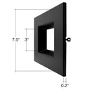 Envision DL-SQ-6-TRIM-BLK-SM DL-SQ-6 Black Smooth Trim