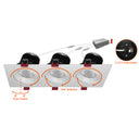 Envision LED-SQM3-4-45W-5CCT-WH 4" Multiple: Triple Head, White