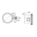 Envision HD406VRH-D-WH Bi Level Motion Sensor w/ Daylight Harvesting White Finish with Side 1/2" Knock Out -Remote Control Compatible-, <1W
