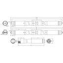 Envision LED-T8-DF-GL-8FT-42W-40K 8 FT T8 Glass + PC Coating DUAL FIT Ballast, or AC Direct Double Sided w/ FA8 Single Pin Sockets, Frosted