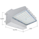Envision LED-WPFC-FL-5P120W-TRI-WH-PC Wall Pack: Flat-FC-Line, 120/110/100/90/80W, White