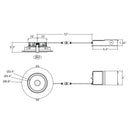 Envision LED-DLJBX-ADJ-6-18W-5CCT-WH-R 6" Gimbal Adjustable Downlight Canless, White