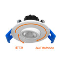 Envision LED-DLJBX-ADJ-2-5W-5CCT-WH 2" Gimbal Downlight: SnapTrim-Line, White