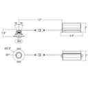 Envision LED-DLJBX-ADJ-2-5W-50K 2" Gimbal Downlight: SnapTrim-Line, White