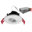 Envision LED-DLJBX-ADJ-3-8W-5CCT-WH-R 3" Gimbal Downlight: SnapTrim-Line, White