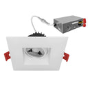 Envision LED-DLJBX-ADJ-3RG-8W-5CCT-WH-SQ 3" Regressed Gimbal Downlight: SnapTrim-Line, White