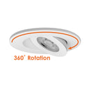Envision LED-SL-FLT-2-5W-5CCT-WH 2" Gimbal Downlight: SnapTrim-Line, White