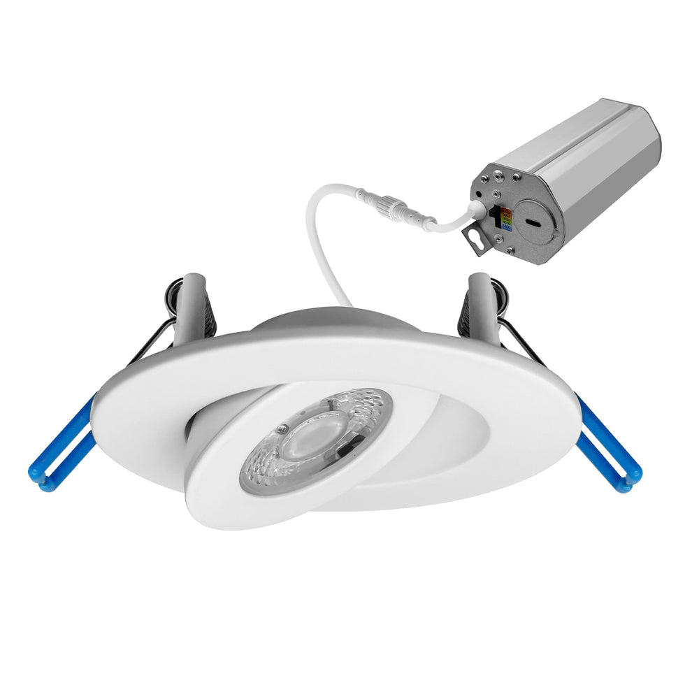 Envision LED-SL-FLT-2-5W-5CCT-WH 2" Gimbal Downlight: SnapTrim-Line, White
