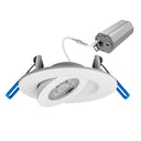 Envision LED-SL-FLT-2-5W-5CCT-WH 2" Gimbal Downlight: SnapTrim-Line, White