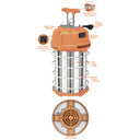 Envision LED-WKL-150W-50K-35 150W Work Light w/ 35' Cable, Orange