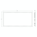 Envision LED-BPL-2x4-3M50-5CCT-EMB 2x4 LED Panel: Backlit-Line W/ EMB, 50/40/30w, White