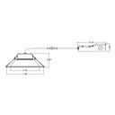 Envision LED-CMDEX-6-3M24-5CCT-CUNV 6" External Commercial Downlight: CMD-Line, 24/16/12w, White