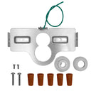 Envision CACM-DP-PDM-WH Pendant Canopy 2.3" Height: Fixed or Slanted J-box for pipe or EMB, White