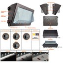 Envision LED-WPFA-3P60-TRI-BZ-CUNV-PC Wall Pack: OPTIC-Line, 60/50/40w, Bronze