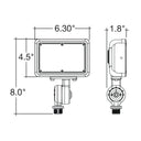 Envision LED-FL-30W-TRI-BL-KNYK-PC Mini Flood: XS-Line 1/2" Knuckle & Yoke Included, Black