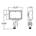 Envision LED-FL-3P60-TRI-BL-KNYK-PC Mini Flood: XS-Line 1/2" Knuckle & Yoke Included, 60/50/40w, Bronze