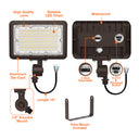 Envision LED-FL-3P60-TRI-BZ-KNYK-PC Mini Flood: XS-Line 1/2" Knuckle & Yoke Included, 60/50/40w, Bronze