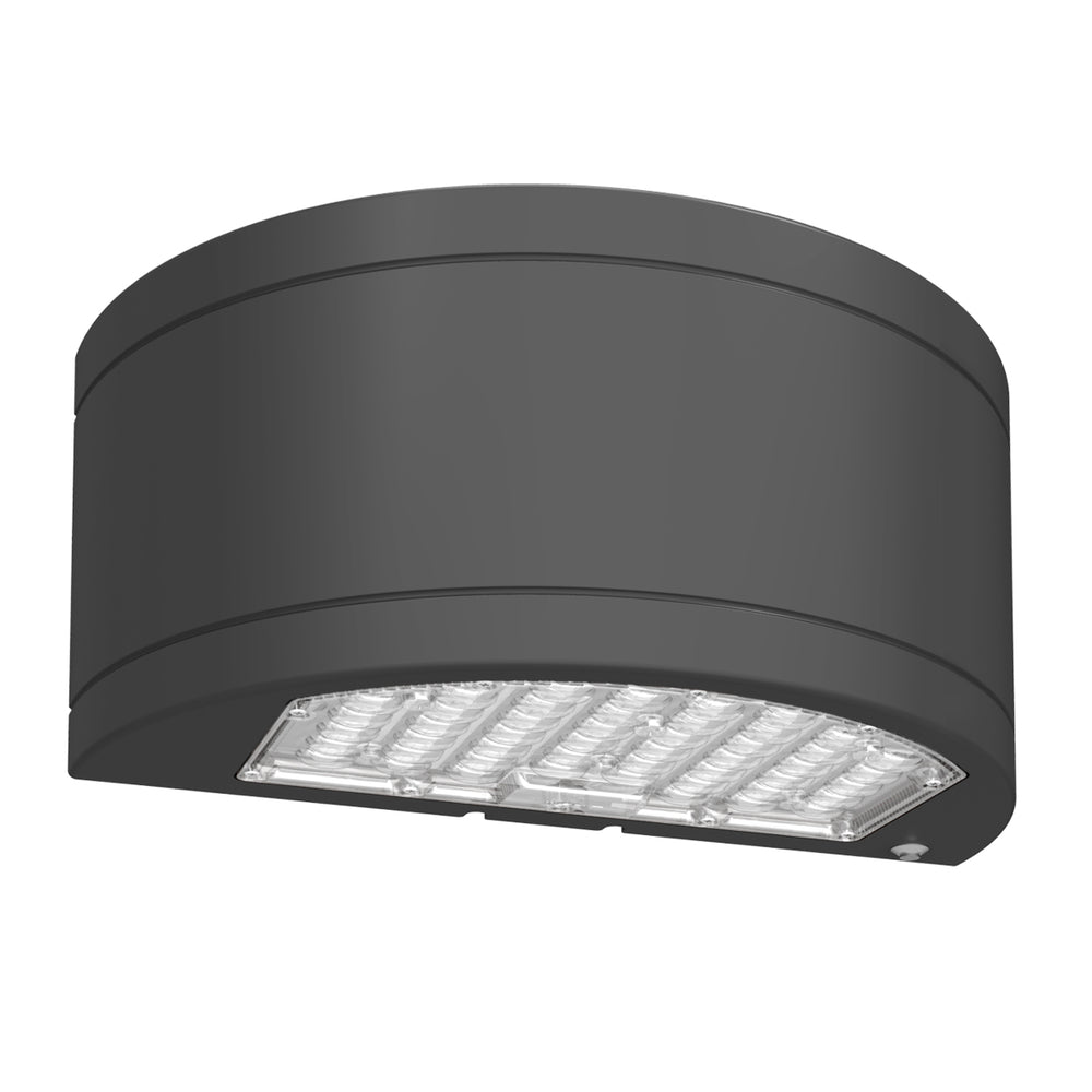 Envision LED-WPUD-SC-3P80-TRI-BL-PC Wall Pack: CIRCLE-Line Up/Down, 80/64/48w, Black