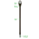 Envision PL-24-BR-ORB-12V Path Light Stem - 24" Height, Oil Rubbed Bronze