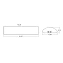 Envision LED-WRP-ARC-14ix2FT-3P25-5CCT 2 FT Frosted Wrap, 25/20/15W, White Frosted