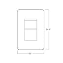 Envision S-WM-PIR-CUNV-SL PIR Bi-Level + Daylight: Wall Sensor SILVAIR, <1W, White