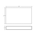 Envision LED-WSC-5X10-UD-24W-5CCT-WH Wall Sconce: M-Line, White