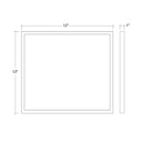 Envision LED-PNL-SM-1X1-18W-5CCT 1x1 Surface Mount LED Panel: Slim-Line, White