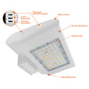Envision LED-WPFC-ARC-3P65-TRI-WH-PC Wall Pack: ARCY-Line, 65/50/30W, White