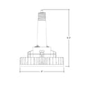 Envision LED-RHBL-3P160-TRI-EX39 High Bay Replacement Lamp 3CCT + 3 Power Select, 160/140/120w, Clear