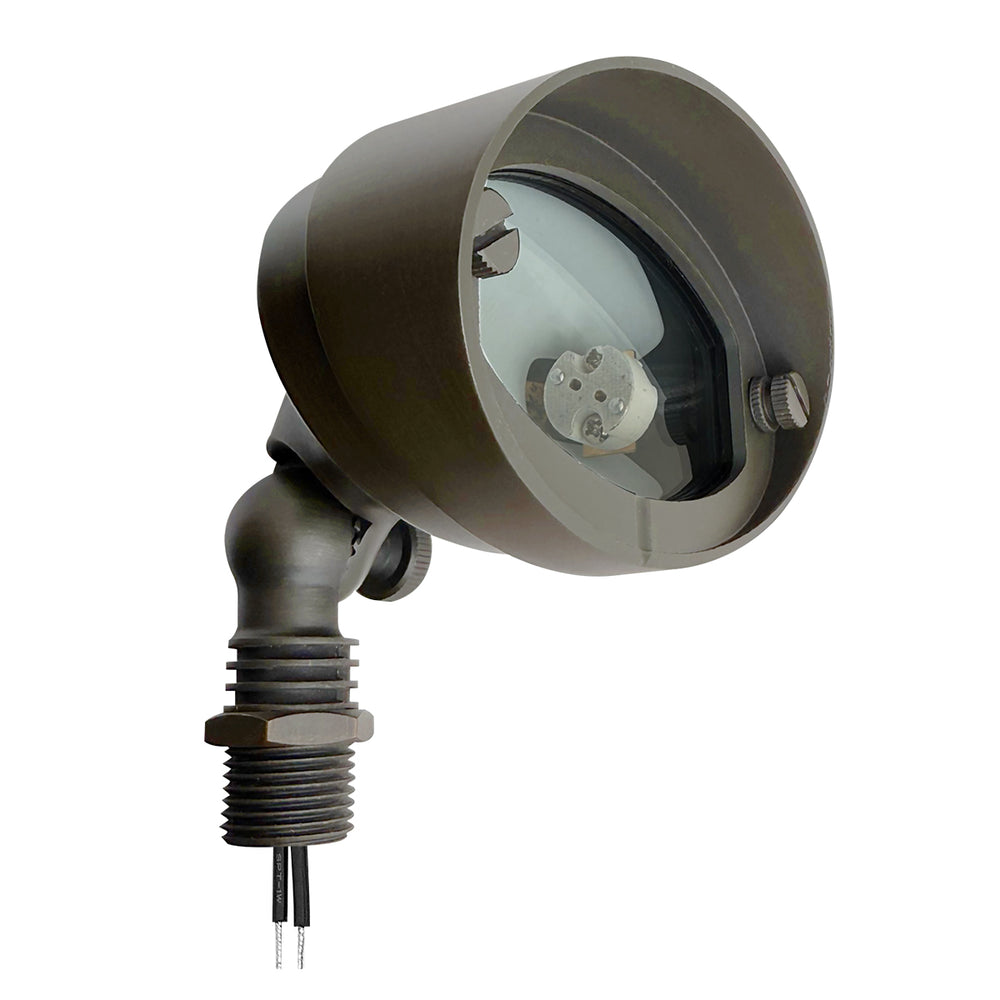 Envision FL-SM-RD-BR-ORB-12V Landscape Flood Light: Small Round, Oil Rubbed Bronze
