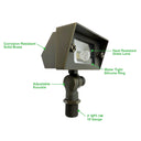 Envision FL-SM-SQ-BR-ORB-12V Landscape Flood Light: Small Square, Oil Rubbed Bronze