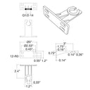 Envision GM-1/2-ALM-BZ Gutter Mount, Bronze