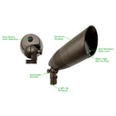 Envision LED-BLS-5W-RGB+5CCT-ALM-BZ-LV Landscape Bullet Light - Spot Style, Bronze